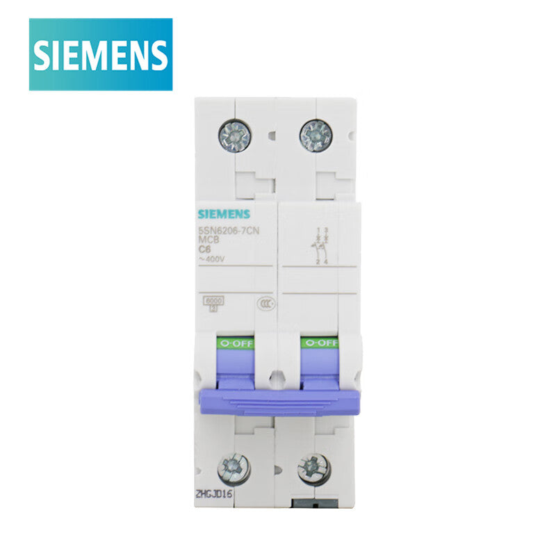 Siemens air switch 5SN6206-7CN Type C 6A 2P 6KA main switch circuit breaker 2p air switch