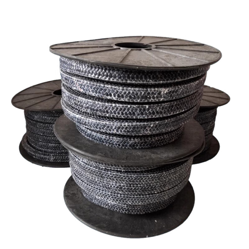 Yonghao Yinghong carbon fiber packing, high carbon fiber wear-resistant packing for gearboxes, valves, and pumps, customizable 10*10mm, price per meter.
