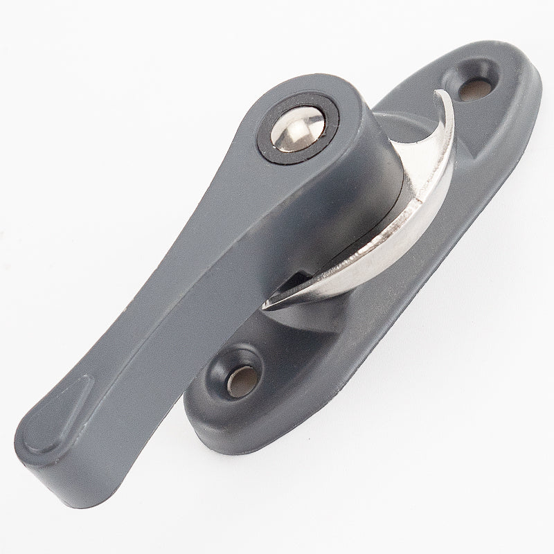 Haisik [Beijing Warehouse Delivery] Window Lock, Universal Crescent Lock, Sliding Door Lock, Glass Window Lock, Child Safety Lock, with Hooks and Screws, Gray Universal HKsq-78