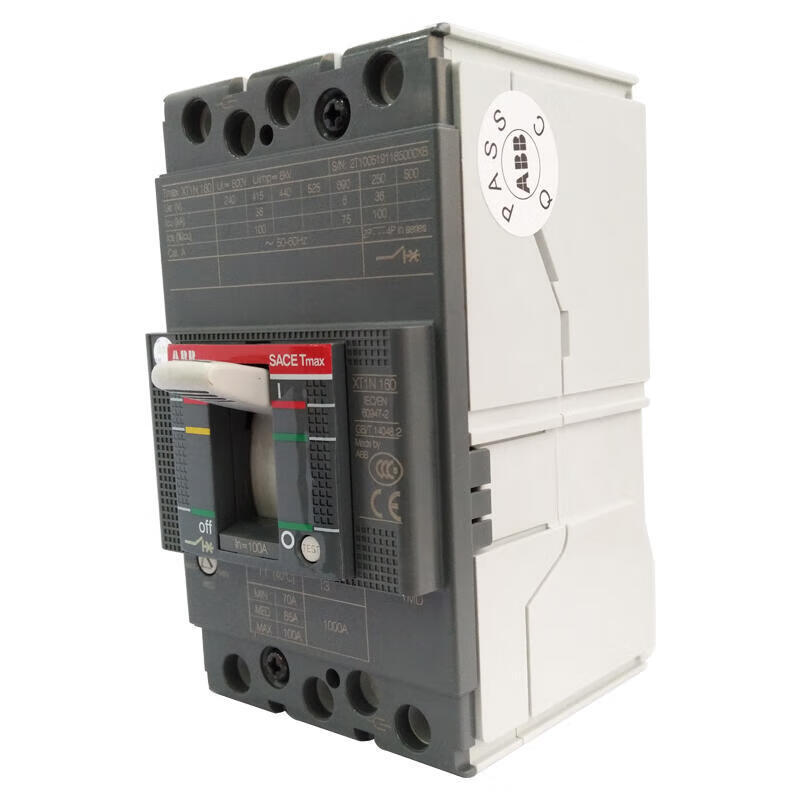 ABB XT1N160 Molded Case Circuit Breaker - TMD100-1000 FF 3P