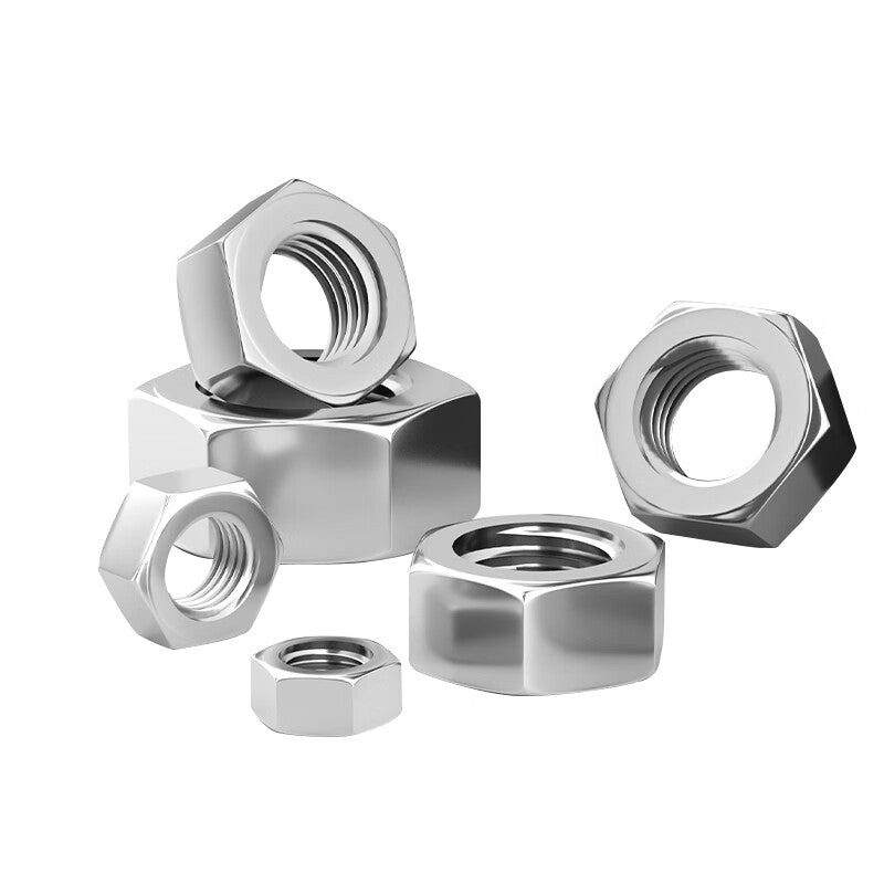 AOZHAN Industrial Co., Ltd. offers a full range of 304 stainless steel ANSI B18.2.2 American standard hex nuts in sizes 3/8 (650 pieces/box).