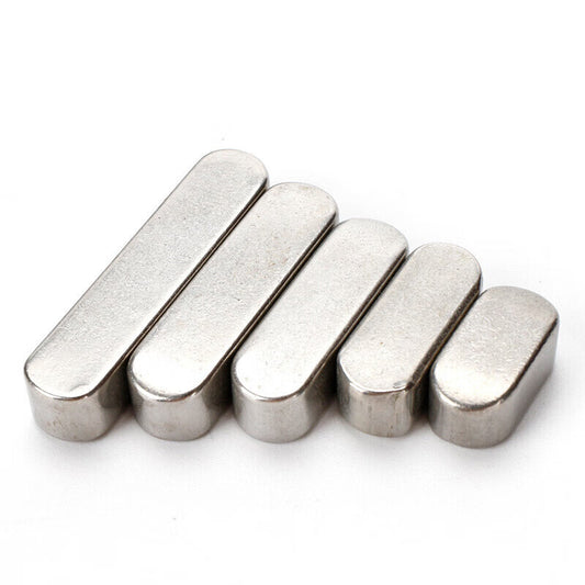 Kaying 304 Stainless Steel Flat Key Pins, Type A Flat Key Pins, Rounded Corner Square Key Pins, Flat Key Strips, 5*5*20 [5 pieces]