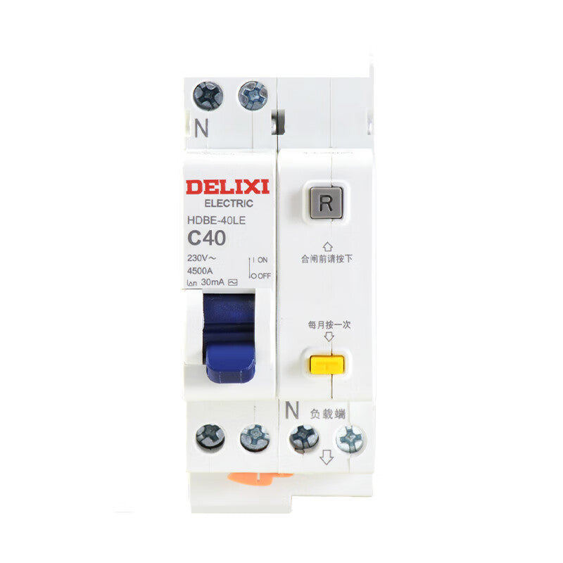 Delixi Electric air switch small circuit breaker HDBE-40LE 1P+NC type 40A