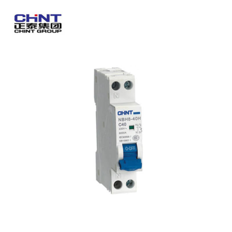 Chint miniature circuit breaker; NBH8-40 1P+N C4 4.5kA(R)