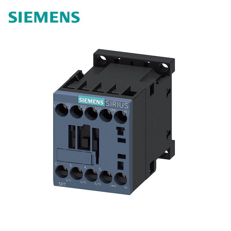 Siemens contactor 220VAC50/60HZ 5.5kW 400V auxiliary contact: 1 normally open contact, 3-pole specification S00 screw terminal; 3RT60171AN21