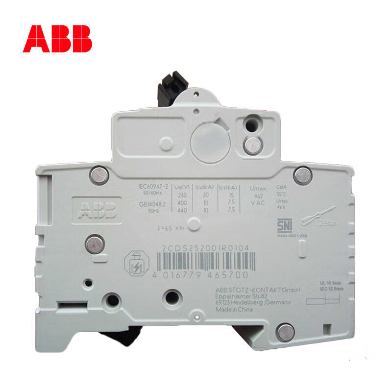 ABB S202-D20 Miniature Circuit Breaker, S200 Series
