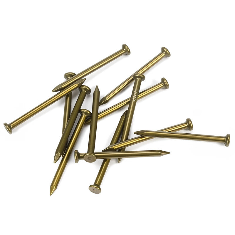 Xiaofeng Precision Cement Nails, Galvanized High-Strength Yellow Wall Nails, 350g, 40mm (approx. 130 nails), 1 pack