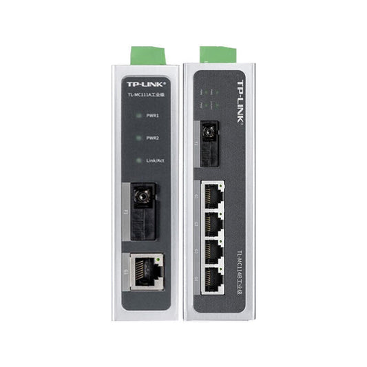 TP-LINK/Pu Lian industrial grade fiber optic transceiver, 100M single mode single fiber, 20KM set, 1 each, 100M, SC port, 1 each, 100M, RJ45 port; TL-MC111A industrial grade + TL-MC114B industrial grade