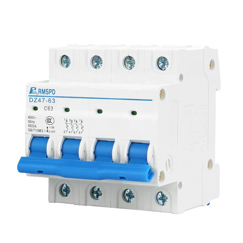 Shanghai People's RMSPD small circuit breaker DZ47 air switch circuit breaker 220V 32A 4P