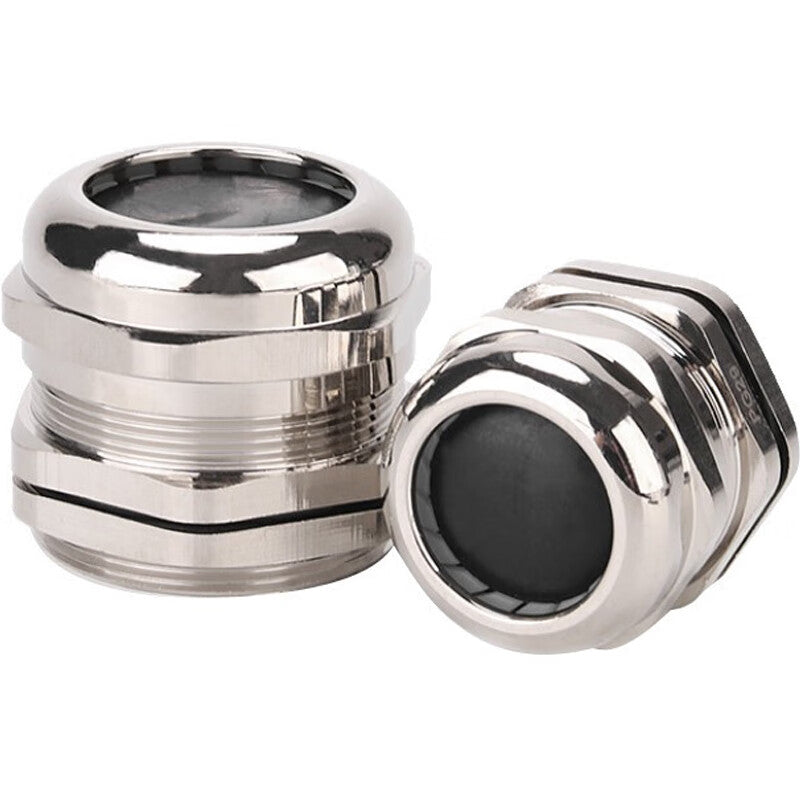 Deyu Products - Waterproof Metal Cable Connector, Nickel-plated Brass Cable Connector Gland, Unit: Piece, M8×1 (2.55)