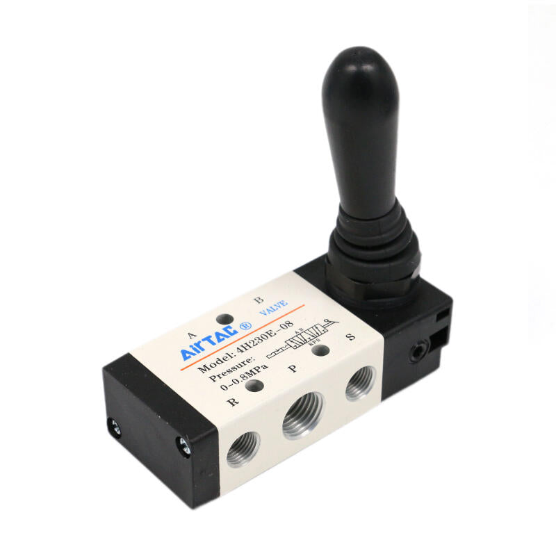 AirTAC 3-position 5-way manual valve; 4H230E08
