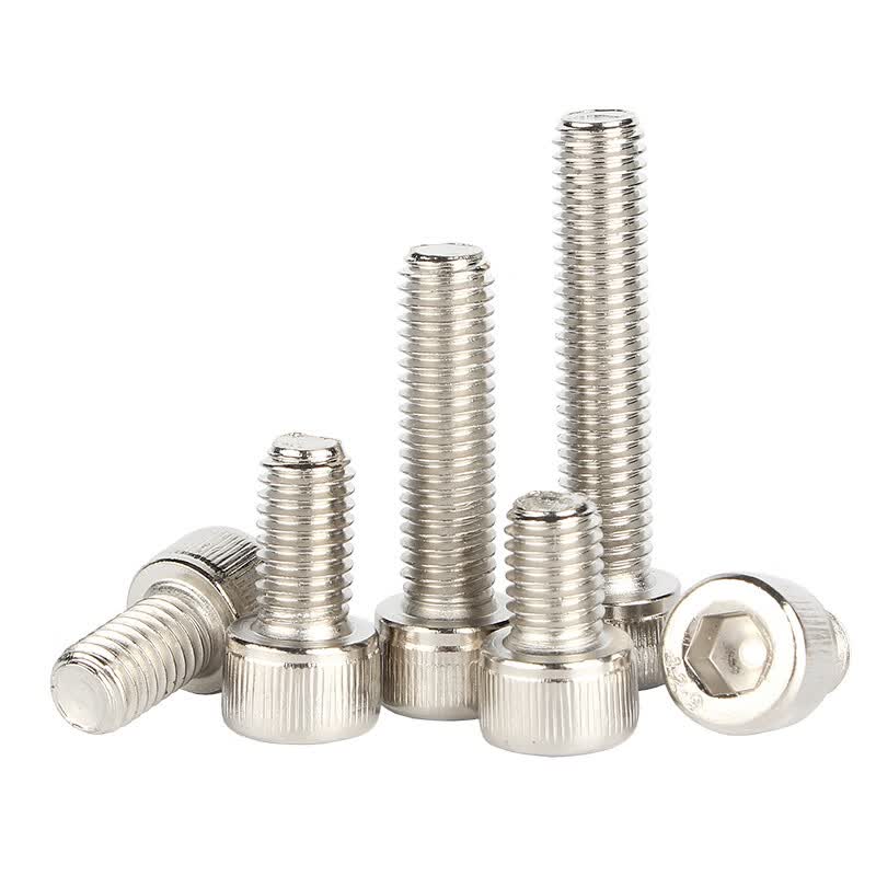 Bocai 12.9 grade nickel-plated socket head cap screws, high-strength cup head bolts, extended screws M6x70 (50 pieces/pack)