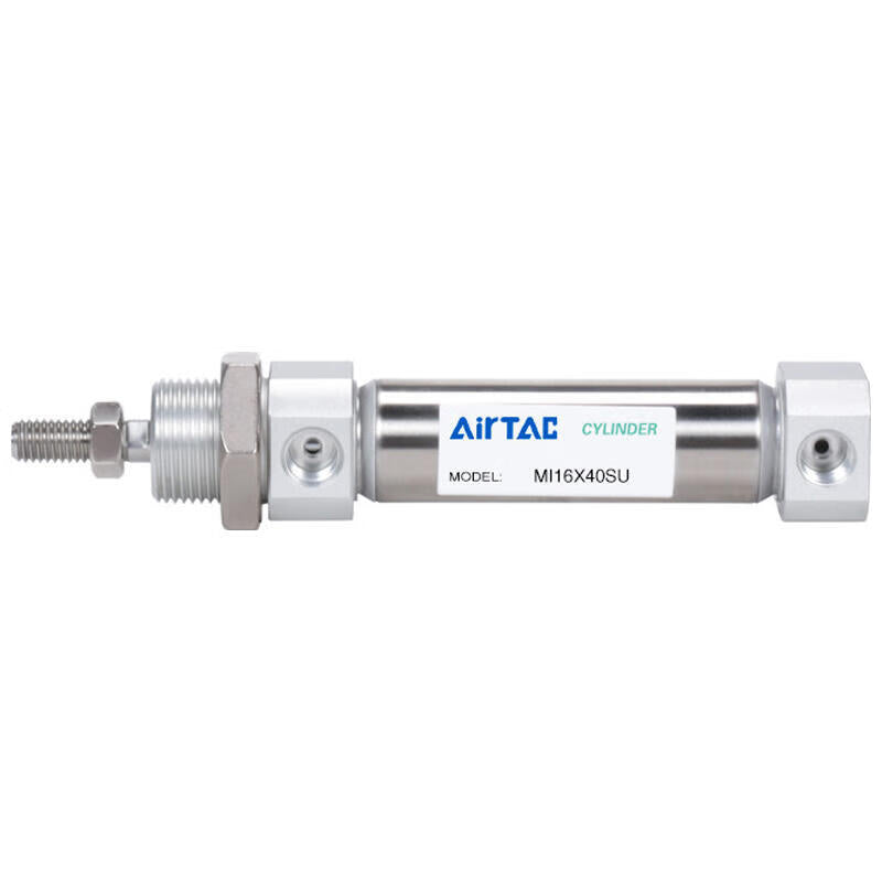 AirTAC stainless steel mini cylinder, double acting, with magnet; MI25X250SU