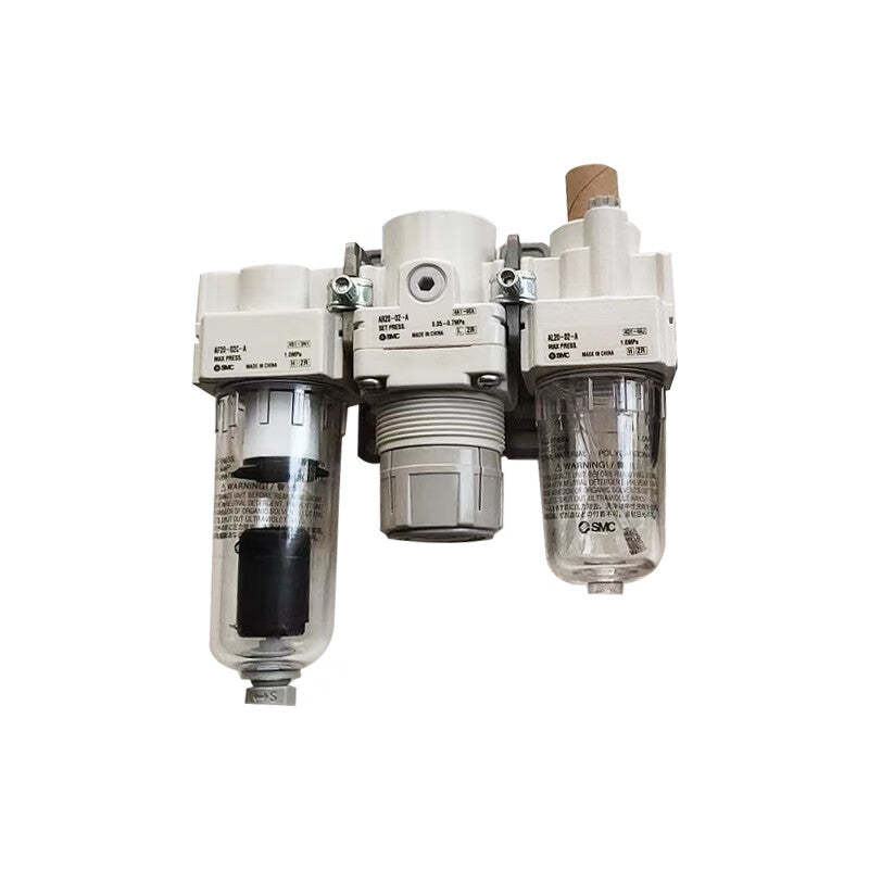 SMC air combination components, air filter + pressure reducing valve + oil mist collector; AC20-02C-A