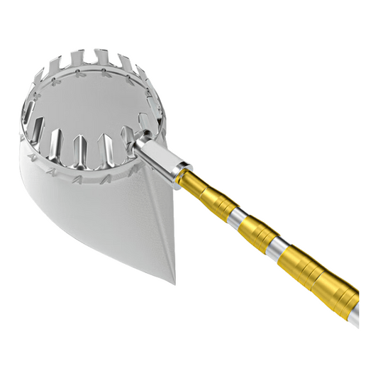 Arrizo fruit picking tool with telescopic pole for picking persimmons, toon leaves, mangoes, loquats, bayberries, apricots, and lychees (3 meters).
