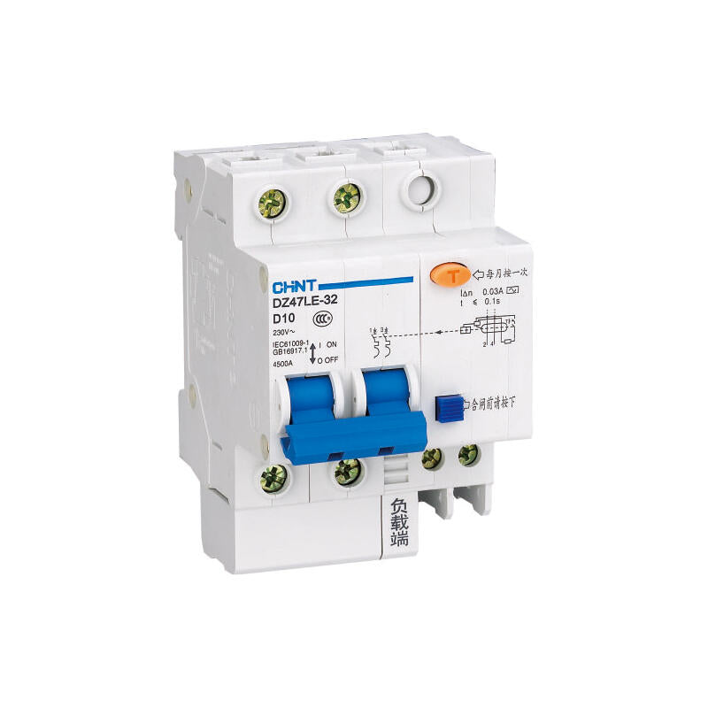 Chint leakage miniature circuit breaker; DZ47LE-32 2P D10 30mA
