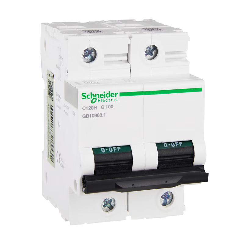 Schneider Electric circuit breaker; C120H 2P C 100A