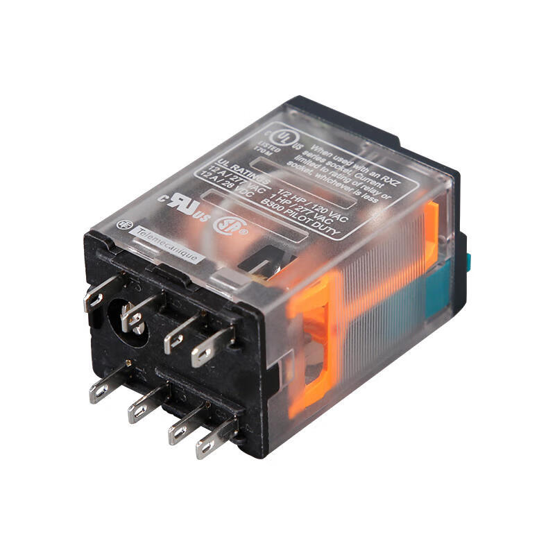 Schneider Electric plug-in intermediate relay 2 contacts, 5A, no indicator light, 24VAC; RXM2LB1B7