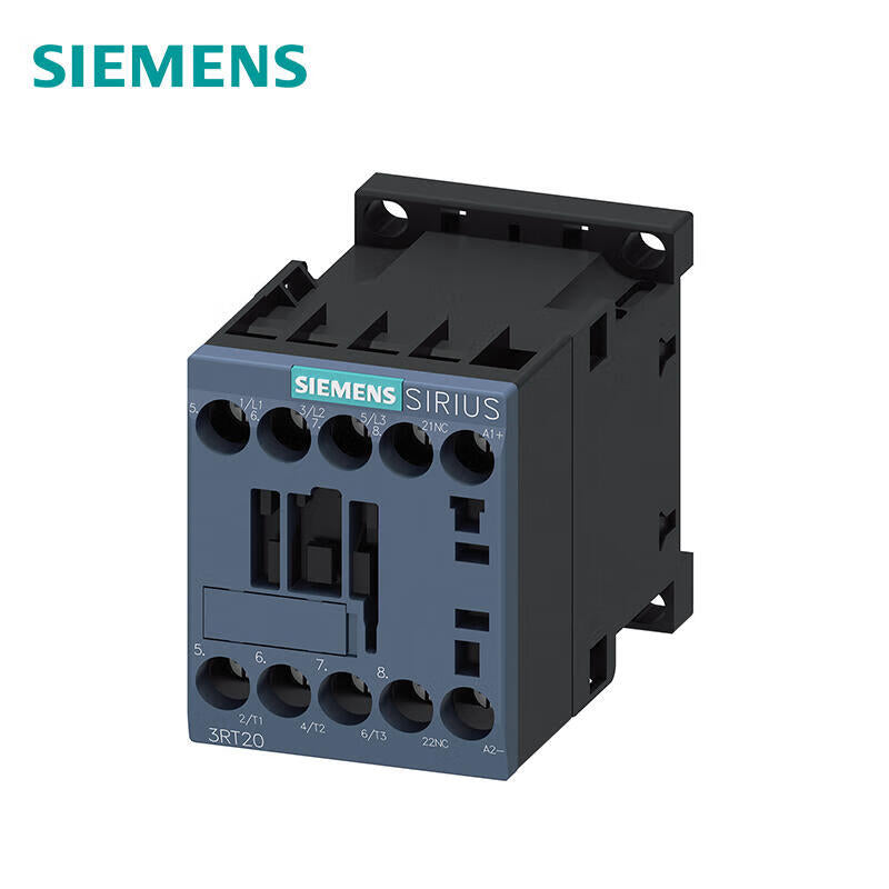 Siemens 3RT20171VB42 Power Contactor, 12A, 24VDC, 3-Pole, Size S00