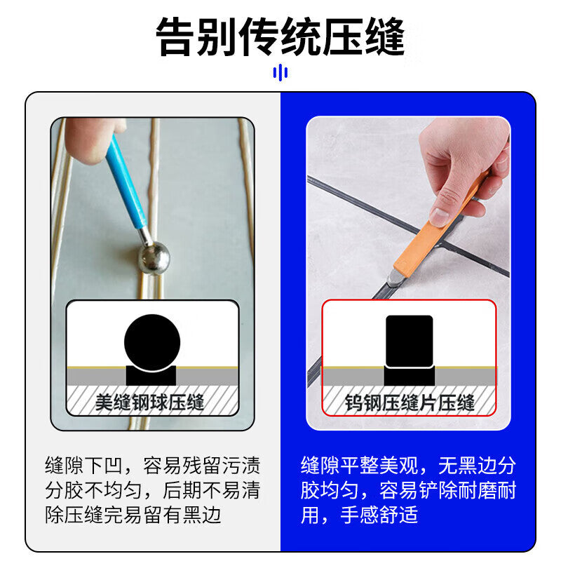 Shengduoshan Tungsten Steel Joint Pressing Tool Set, Corner Joint Pressing Strips, Tile and Floor Tile Joint Pressing Boards and Sticks