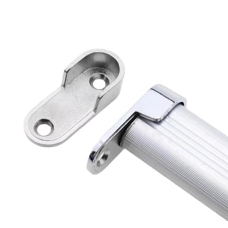 Murata Inao Wardrobe Hanging Rod Support, Thickened Clothes Rod Accessories, Clothes Drying Cabinet Clip Hook Fixing Bracket Flange Base