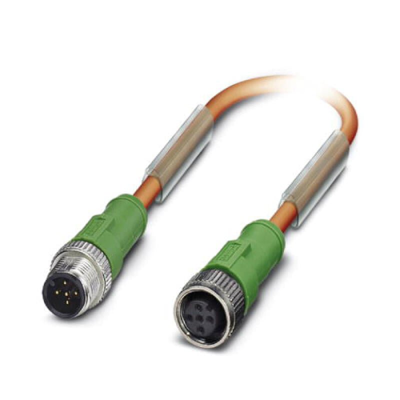 Phoenix sensor/actuator cable; SAC-5P-M12MS/ 1,0-PUR/M12FS VW