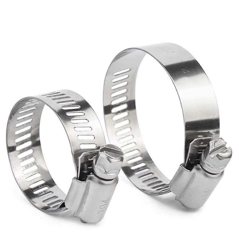 Jinglan 304 Handle Hose Clamp Hand-Tightening Clamp Pipe Clamp Water Pipe Tightening Ring Buckle Fixing Clamp Pipe Clip 10-16mm (304) 5pcs
