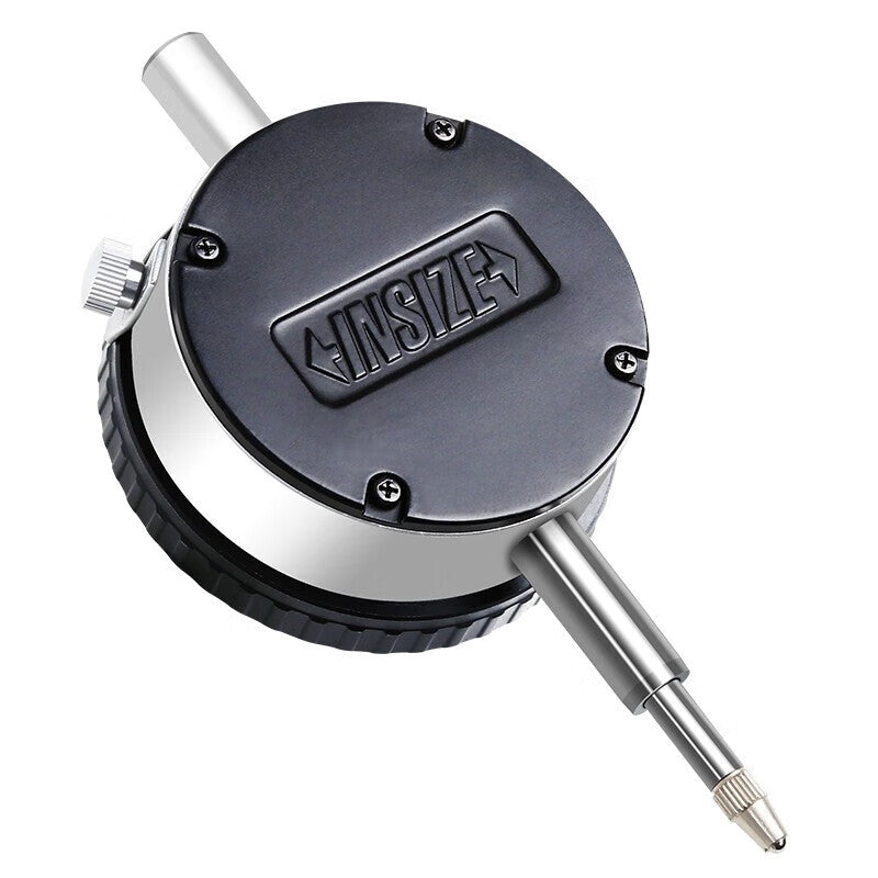 INSIZE dial indicator with lug cover, flat back cover, high precision 2308-10FAC, 10x0.01mm flat back cover.