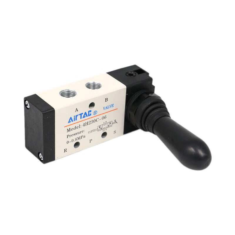 AirTAC 3-position 5-way manual valve; 4H230C06