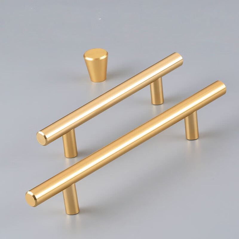 Shanhe Industrial Products - Simple European Style Cabinet Round Handles, Drawer and Wardrobe Door Handles, Furniture Hardware - Black 6808-192 Hole Spacing