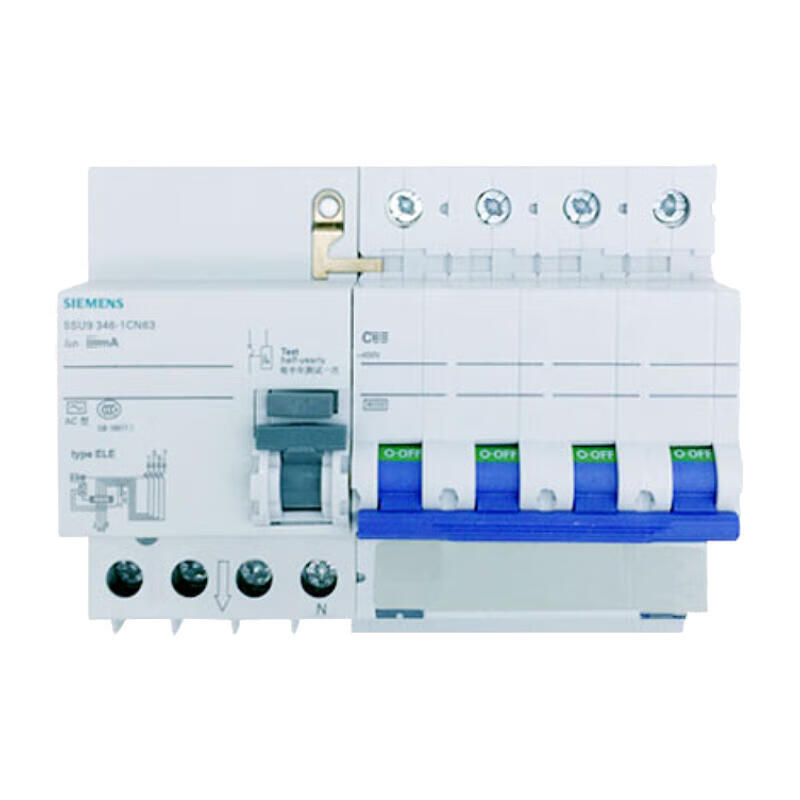 Siemens ET-5SN 32A 4P Circuit Breaker 6kA 30mA AC
