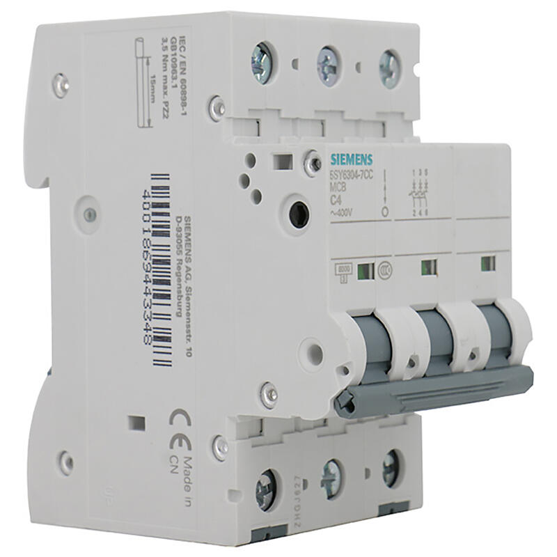 Siemens 63A 3P C Miniature Circuit Breaker 10kA - ET-5SY Model
