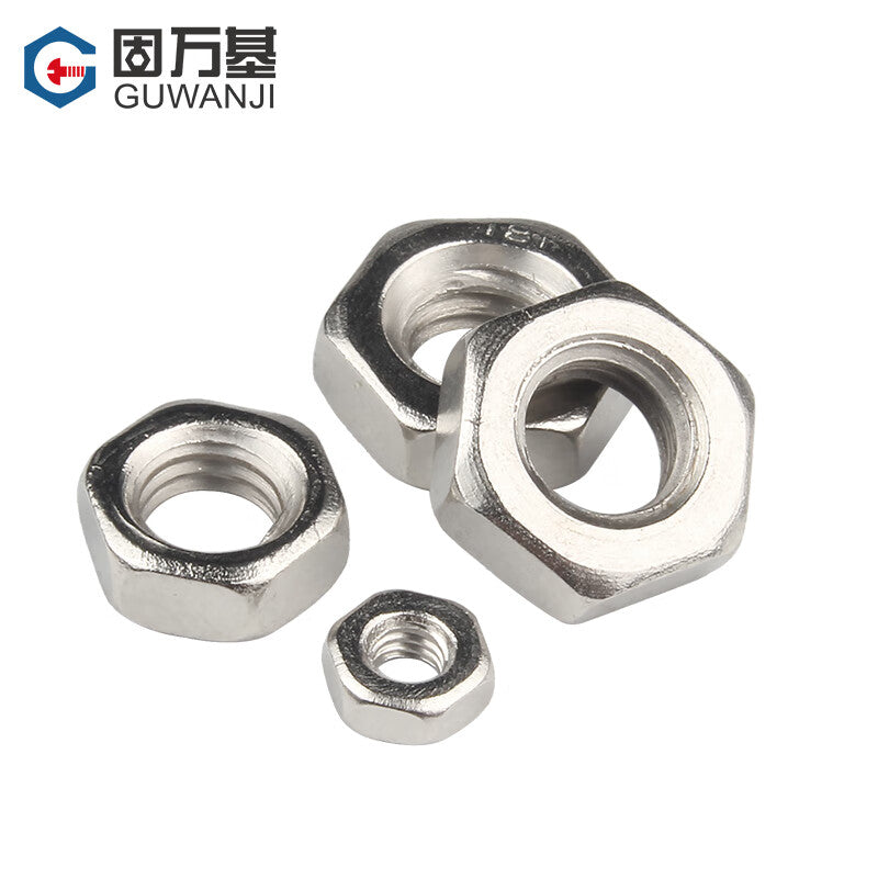 GUWANJI Hex Nuts, Nickel-Plated Hex Nuts, Screw Caps, Bolt Caps, Nuts, M5 [1000 pieces]
