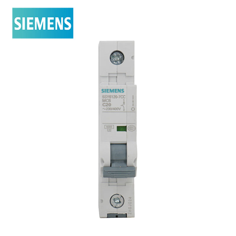 Siemens circuit breaker 5SY6120-7CC Type C 20A 1P 6KA single in and single out air switch main circuit breaker