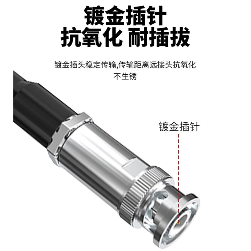 Requires C9-Q9 ultrasonic probe cable, RG174 RF coaxial high-temperature resistant cable, high-frequency connection cable, 2 meters, SX-YQS-JJ94
