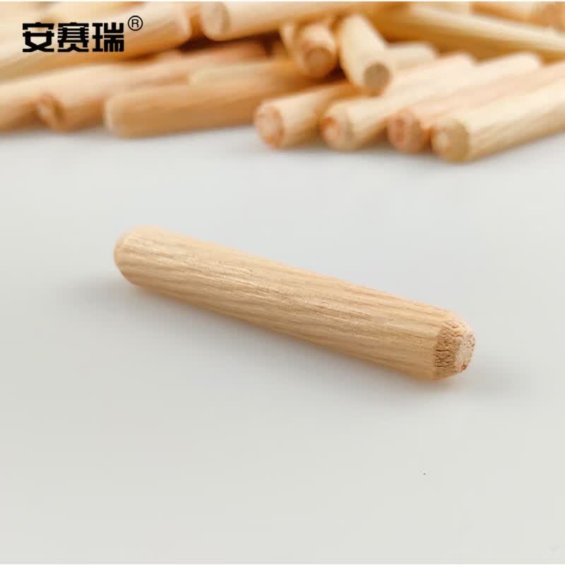 Anselry Round Dovetail Furniture Connector with 500 Wooden Plugs, Nails, Wedges, Sticks, and Pole-shaped Pole, M8x40mm, 5D00091