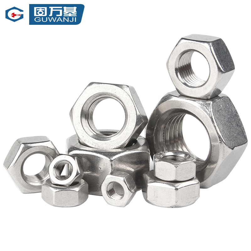 GUWANJI Hex Nuts, Stainless Steel Nuts and Screw Caps, Natural Color, Fine Thread M12x1.5 Thread [1 piece]