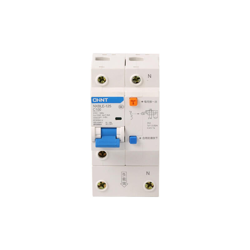 Chint NXBLE-125 1P+N C100 30mA RCCB Circuit Breaker