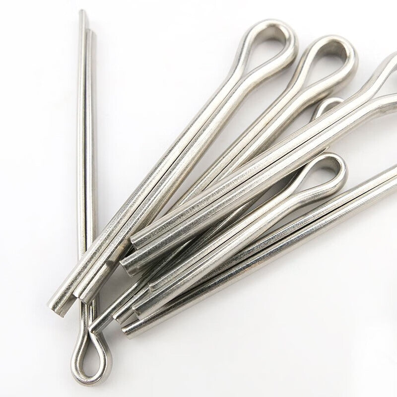 Bingyu 304 Stainless Steel Cotter Pins, Hairpins, U-Shaped Pins, GB91 Steel Pins, 304 Stainless Steel Cotter Pins, M6.3*60 (50 pieces) bx-17
