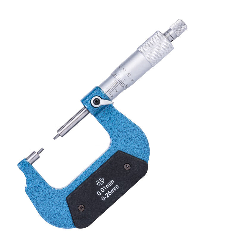 Northwest Qinghai small-head spline micrometer, 2*5/3*10mm, fine end graduation value 0.01mm, 200-11-200/Type B, 0-25mm.