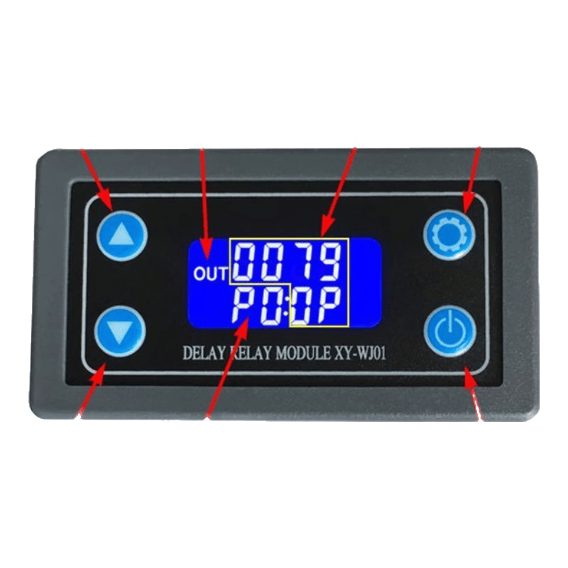 Ouhuayuan One-way time relay module delay trigger timing disconnect circuit cycle control switch XY-WJ01