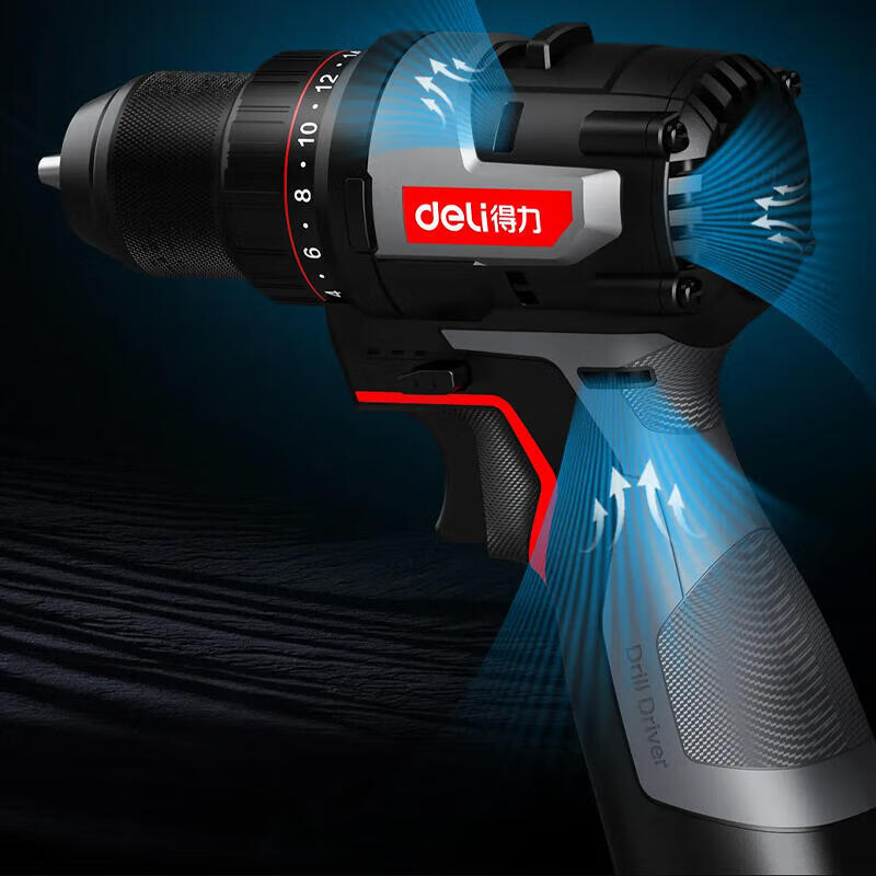 DELI TOOLS 16V 45N.m Brushless Lithium Drill; DE050 (two batteries and one charger 2.0)