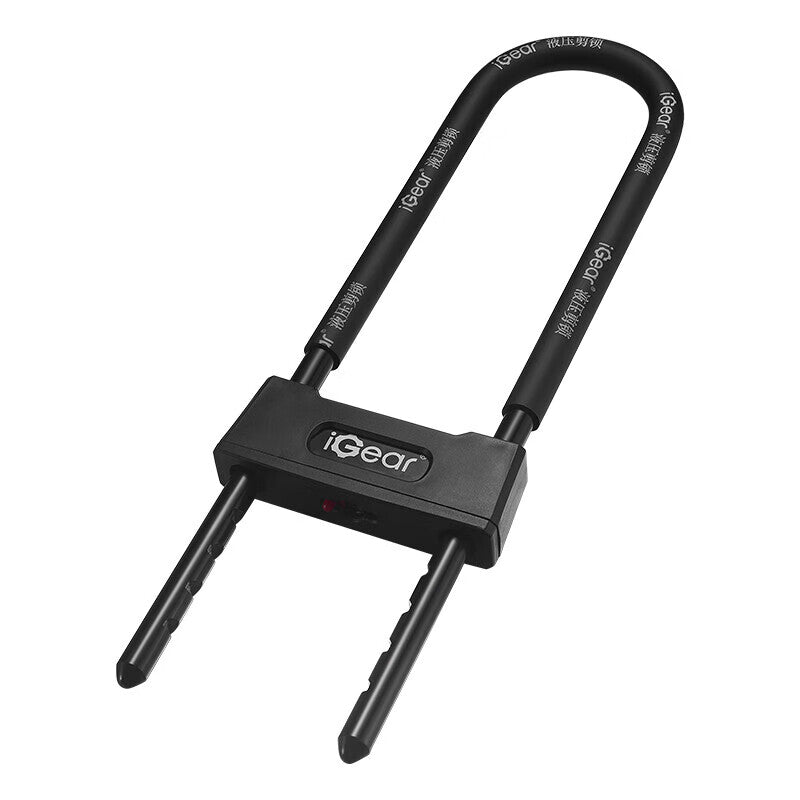 iGear U-lock office double-opening glass door lock, C-level lock cylinder, anti-pry, anti-cutting padlock, anti-theft electric motorcycle lock.