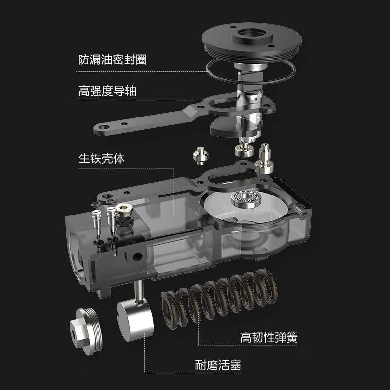 Haida (HD) floor springs are universal accessories for frameless and frameless glass doors. (Door weight 150KG) Haida Royal Positioning Wooden Door Spindle Floor Spring Model G-322.