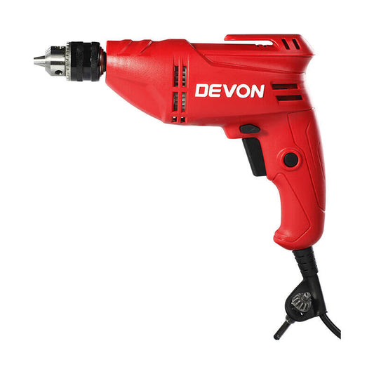 10mm 400W drill with speed adjustment, forward/reverse, two-stage reduction, self-locking chuck, color box 1817-4-10RE KLE