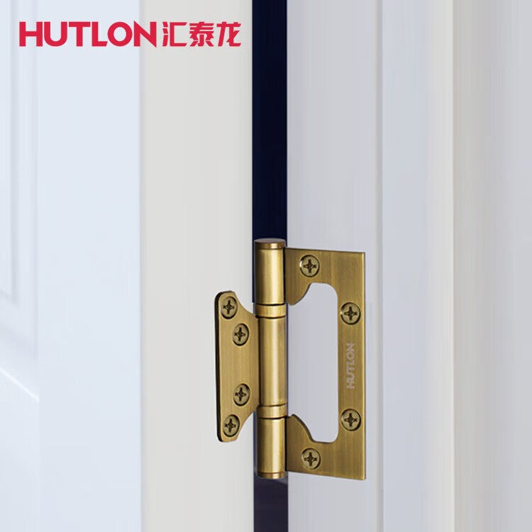 Huitai Longmen Hinges, 4-inch Stainless Steel Hinges for Wooden Doors and Security Doors, Wooden Door Hinges, Interior Door Hinges, Antique Bronze, 2-Piece Pack