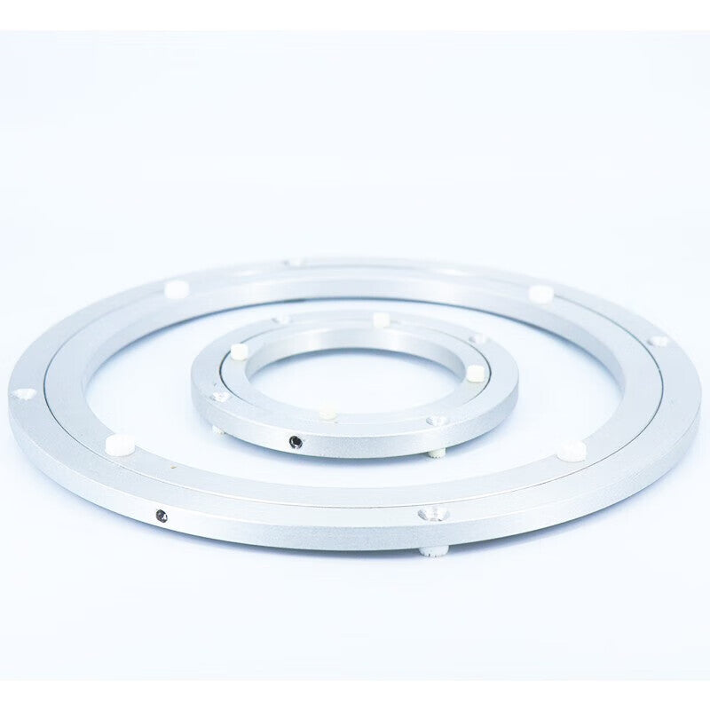 Bingyu Aluminum Alloy Turntable, High-Quality Dining Table with Glass Turntable Base, 18-inch (448*8.5mm) BH-627