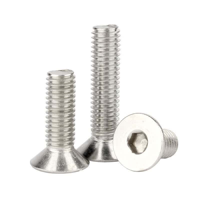 Bocai 304 Stainless Steel Flat Head Socket Screws, Extended Flat Cup Small Screws M10x80 (10 pieces/pack)