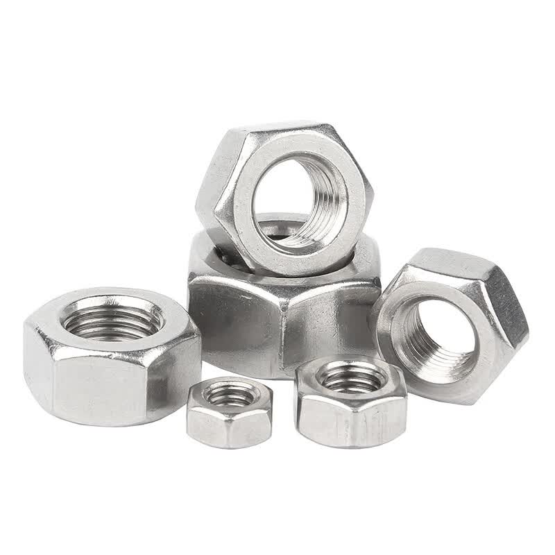 Bocai Hex Nuts, Stainless Steel Hexagonal Nuts and Screws, National Standard 201 Material, M10 (100 pieces/pack)