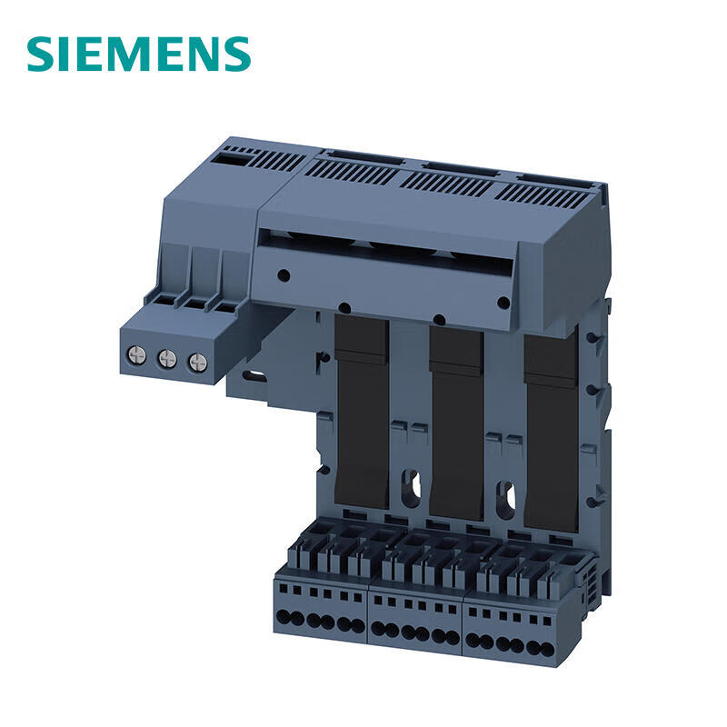 Siemens left power supply device main circuit interface: input: bolt, output feeder: spring 3 slots for compact feeder unit connection terminal maximum 25mm2/35mm2; 3RA68128AC